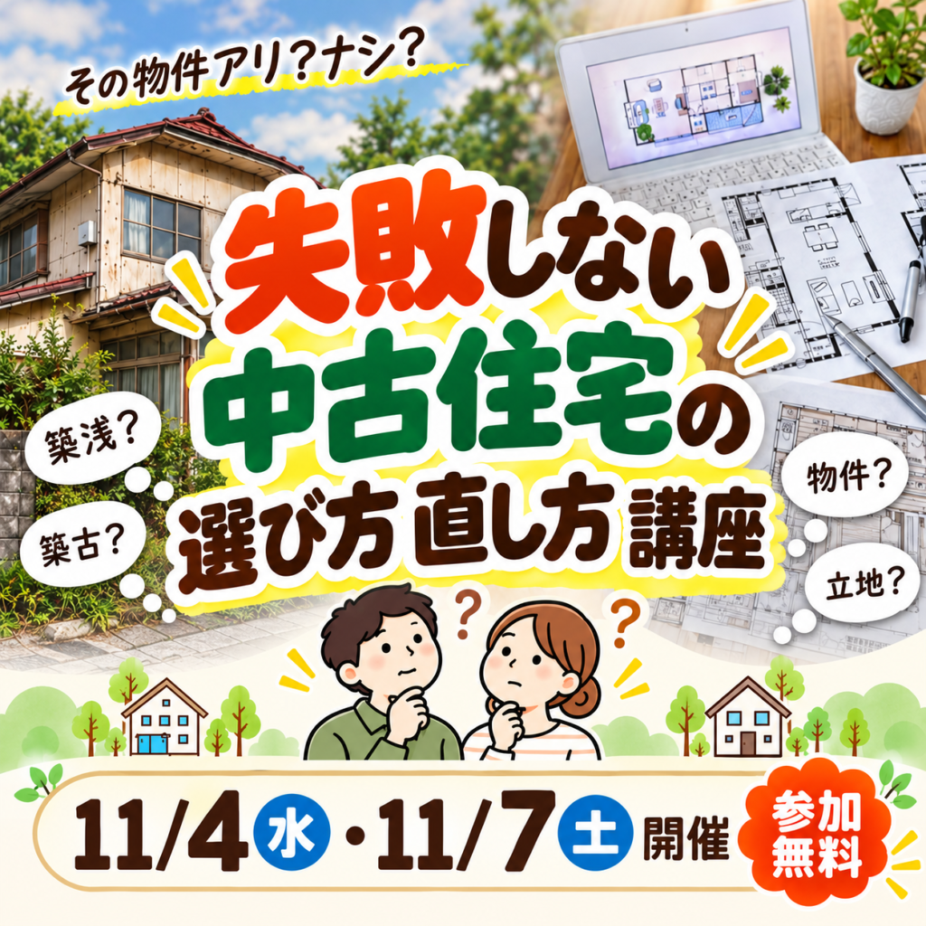 失敗しない中古住宅の選び方・直し方講座